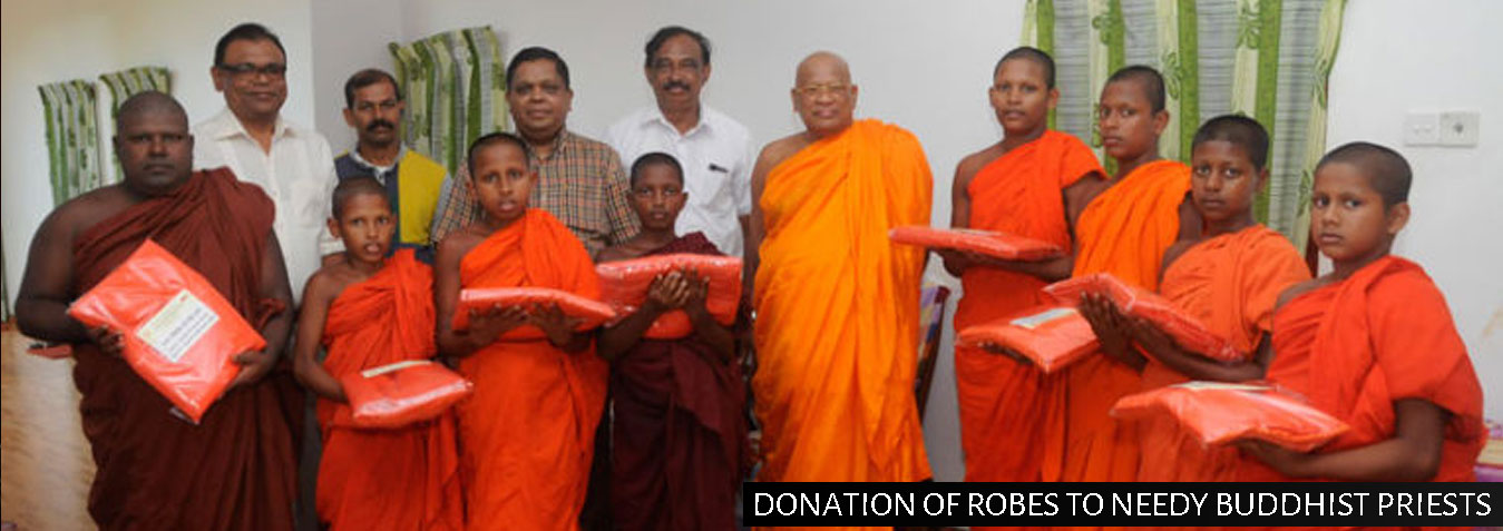 DONATION OF ROBES TO NEEDY BUDDHIST PRIESTS