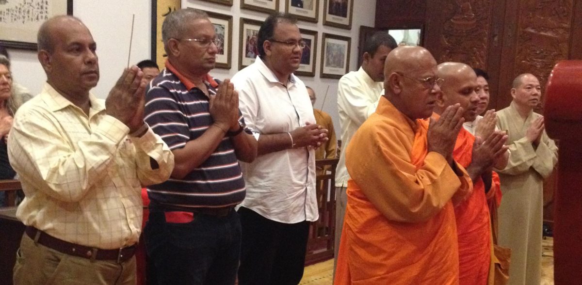 ven. ZHANG QUAN LU THERO RECEIVED THE DELEGATION